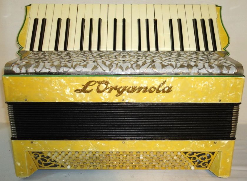 Rare Old German Accordion Hohner L  Organola 120 bass  