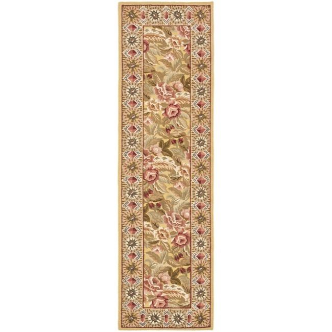 Hand hooked Multi Wool Carpet Rug 2 6 x 12 Runner  