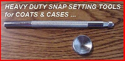 HEAVY DUTY Nickel   LEATHER SNAPS FASTNER KIT W/TOOLS  