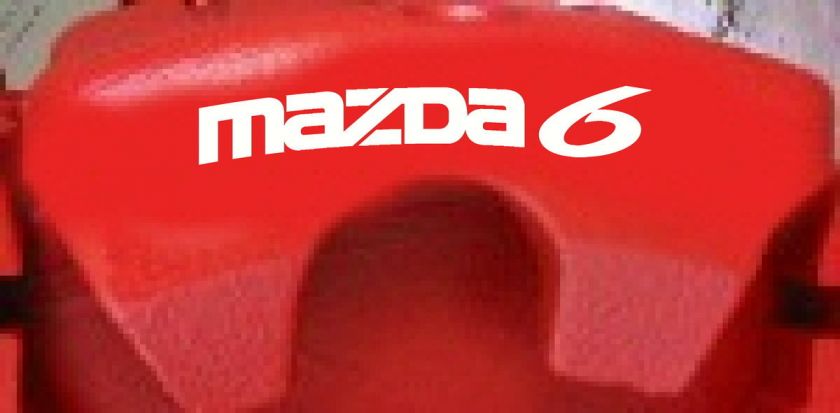 Mazda MAZDA6 Curved Brake Caliper Decals (6)  