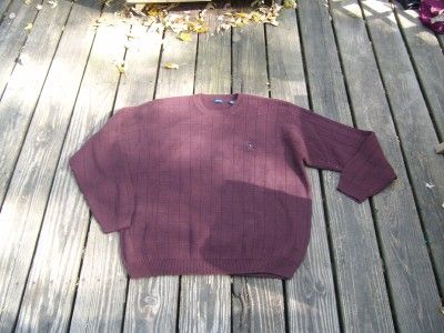 Mens IZOD Maroon Sweater Size X Large NWOT  