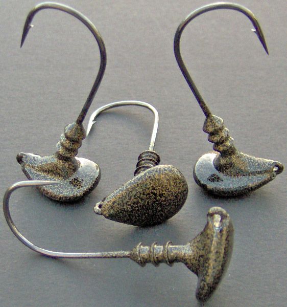 Custom Stand Up Jig ~ 3/8 oz (5/0) ~ Black Gold ~ Qty 4 per pack