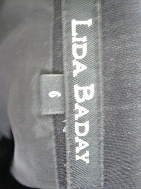 NWOT LIDA BADAY Charcoal Gray Long Straight Skirt Sz. 6  