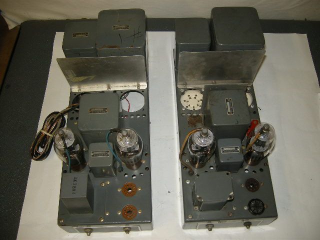 PAIR VINTAGE WILCOX MONO TUBE AMPLIFIER ALTEC PEERLESS TRANSFORMER 