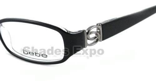 NEW BEBE EYEGLASSES BB 5001 BLACK JET ACADEMIC AUTH  