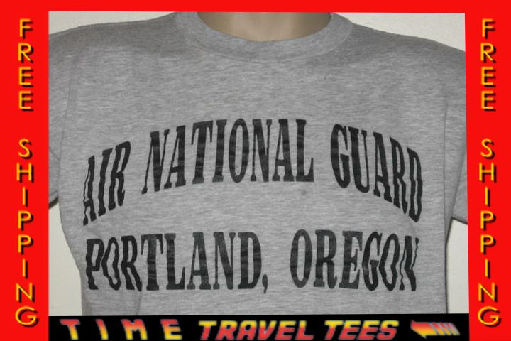   70s RAYON TRI BLEND AIR NATIONAL GUARD PORTLAND OREGON T Shirt LARGE