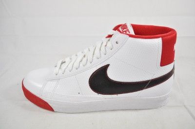 NIKE BLAZER HIGH 315877 104 WHITE BLACK VARSITY RED 10 (3047)  