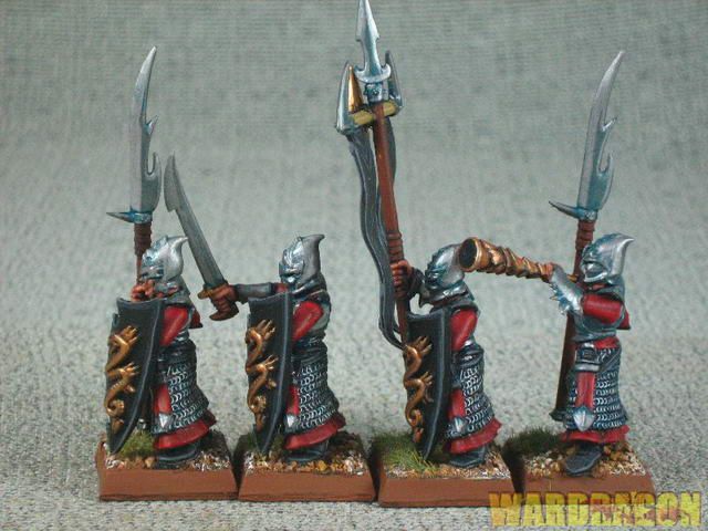 25mm Warhammer WDS painted Dark Elf Warriors t13  