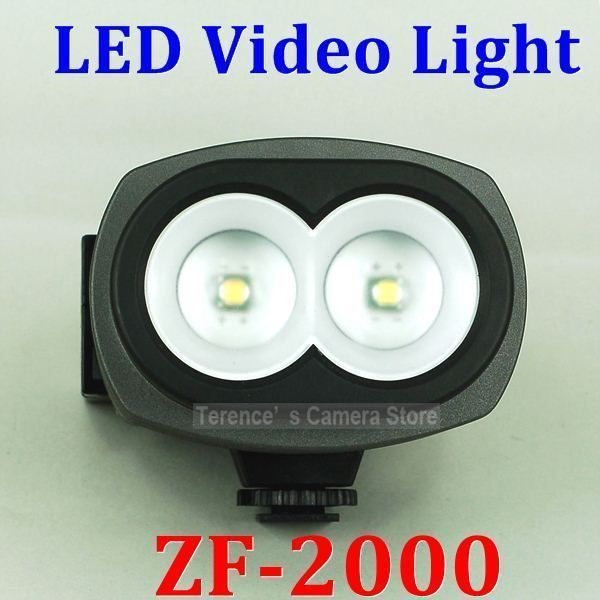   shoe LED VIDEO Light 2000LM 5600k for Camera Camcorder 2x CREE XML U2