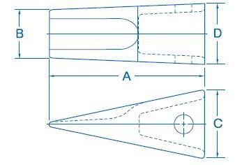 pk 1U3302 Caterpillar Style Bucket Digging Teeth  