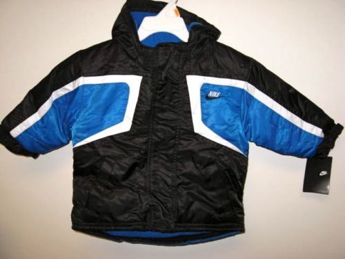 New Nike black blue hooded winter coat boys 18 m  