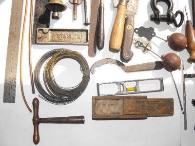 Vintage Antique Junk Lot Drawer Boss Huskers, Stanley square, old 