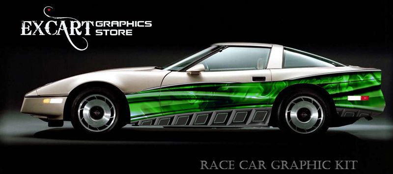 RACE CAR GRAPHICS Vinyl Decal IMCA Late Model Racing ##  