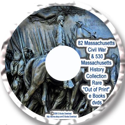 82 Massachusetts Civil War & 530 Massachusetts History Collection Rare 