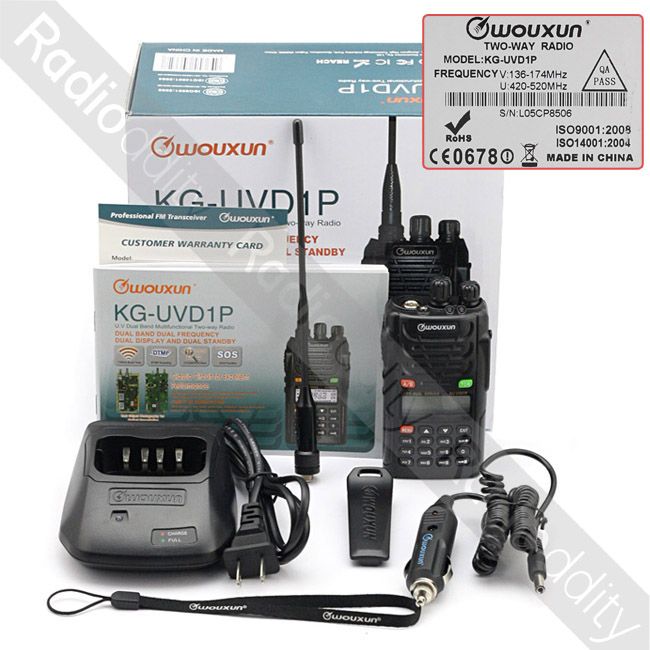 Wouxun KG UVD 1P Dual Band 2 way Radio U/V 136 174/420 520MHz Ham 