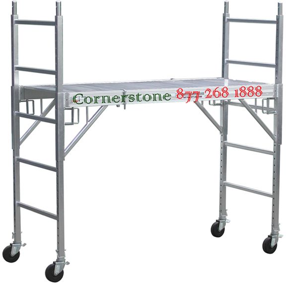 Aluminum Scaffold Rolling Tower W/ Aluminum Deck U Lock  