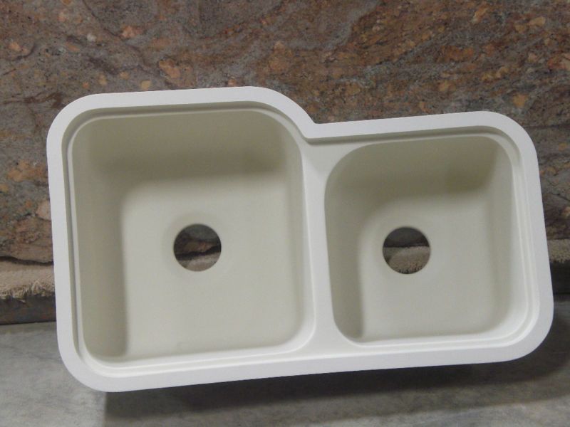 Silgranit Solid Surface 60/40 Luxury Kitchen Sink EK33  