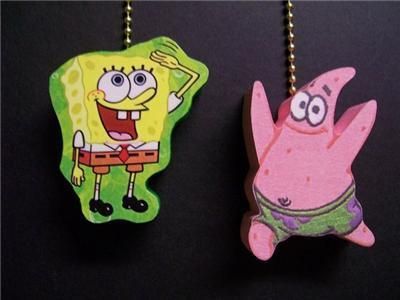 SPONGE BOB PATRICK CEILING FAN PULL PULLS  