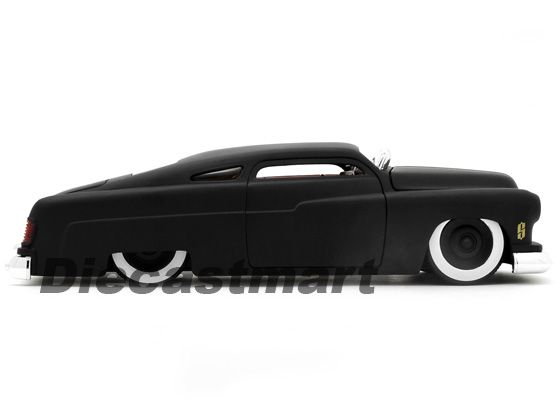 JADA DUB CITY 118 1951 MERCURY NEW DIECAST MODEL CAR MATTE BLACK W 