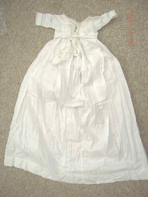 1800s antique VICTORIAN CHRISTENING DRESS #4  