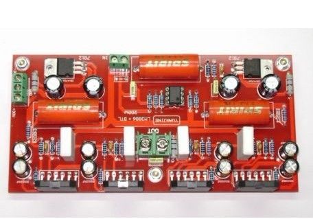 LM3886 X 4+NE5532 BTL Audio power amplifier board 200W  