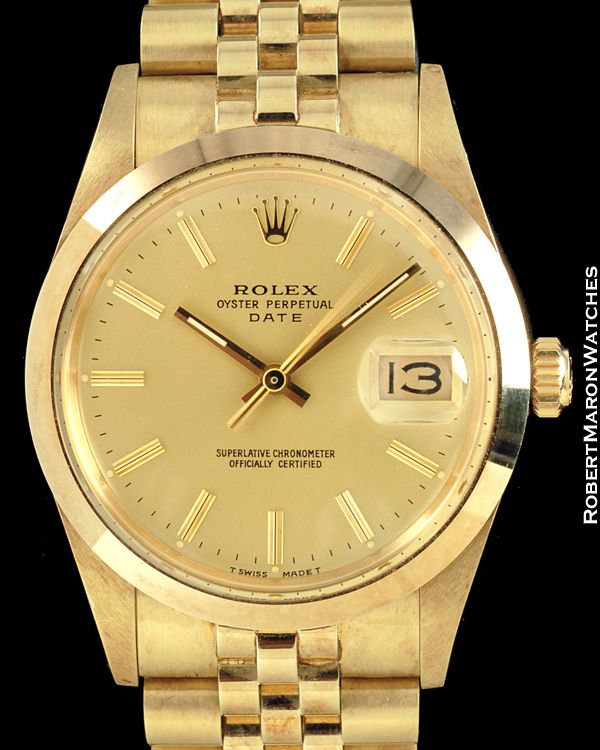 ROLEX VINTAGE DATE 14K 15007 CHEVROLET PONTIAC 1986  