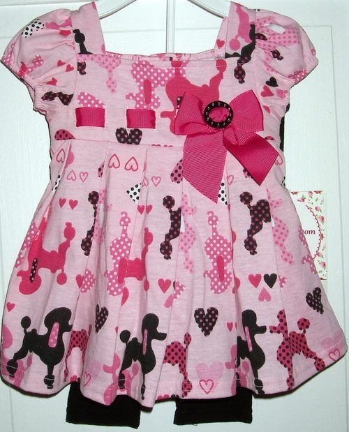 Infant SWEET HEART ROSE 2 Piece Dress SIZE 6/9 Months  