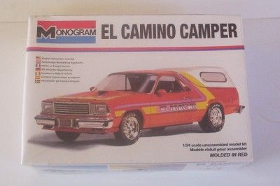 Chevy El Camino Hot Rod Custom w Camper Top Monogram 124 SEALED 2252 