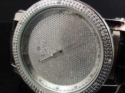   .12CTW REAL GENUINE DIAMOND WRIST WATCH+ NEW  