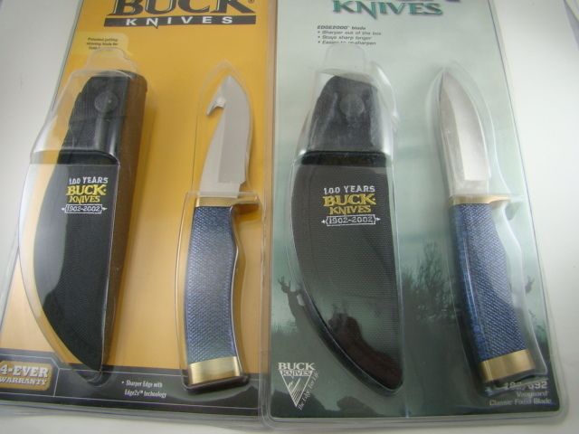 Buck 100 yr Vanguard Zipper Knife Set 191/691 & 192/692  