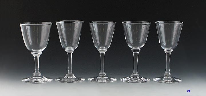 STEUBEN SHERRY & SMALL WINE GLASSES PATTERN # 7644  