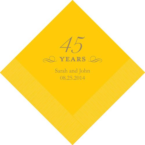 100ct WEDDING PERSONALIZED ANNIVERSARY BIRTHDAY NAPKINS  