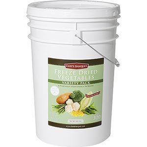 Emergency Food Freeze Dried Vegetables Variety Bucket  