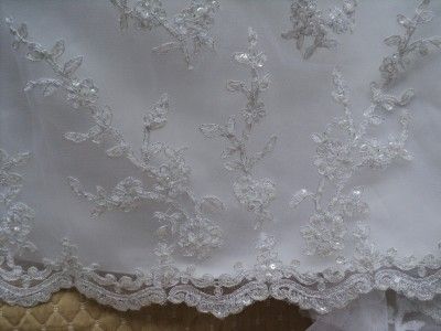 New Alfred Angelo White 16 Wedding Bridal Gown Dress Lace Destination 