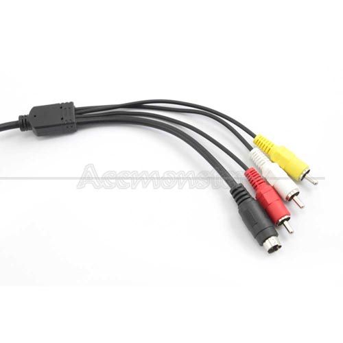 AV A/V TV Cable/Cord for Sony Handycam Camcorder DCR SR68/E HDR CX110 