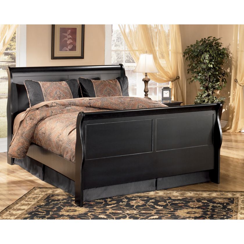 Ashley Naydeen Queen Sleigh Bed Black Finish B432 81 96  