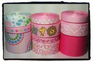 GROSGRAIN RIBBON BABY GIRL SHOWER LOT 10 YARD  