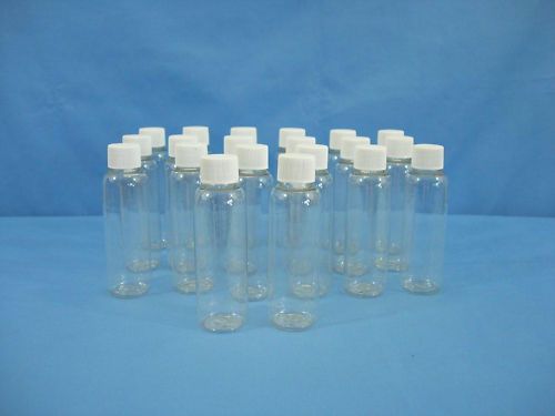 Twenty 2 ounce plastic bottles with screw on lid NIB  