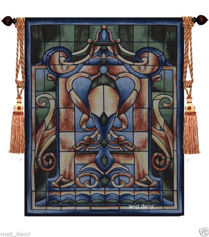   Relief JACQUARD WOVEN WALL HANGING TAPESTRY+FREE TASSELS #A4  