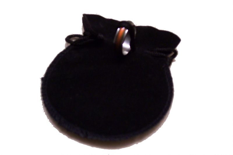 new color changing mood ring with black pouch  