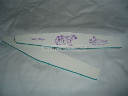 Ezflow White Tiger Nail Files 100/100 10ct  