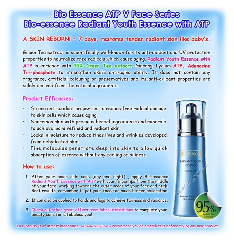 Bio Essence ~ Radiant Youth Essence w ATP  