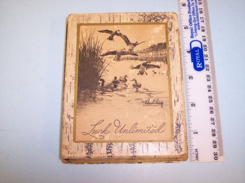 BN526 Rare 1944 Artist Signed Richard Bishop Waterfowl  