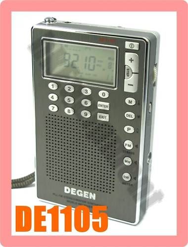 DEGEN DE1105 FM SW PLL ATS World Band Digital Radio  