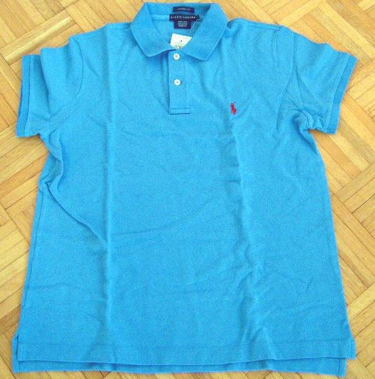 NWT Ralph Lauren Sport Womens Finish Blue Shirt Size L Large  