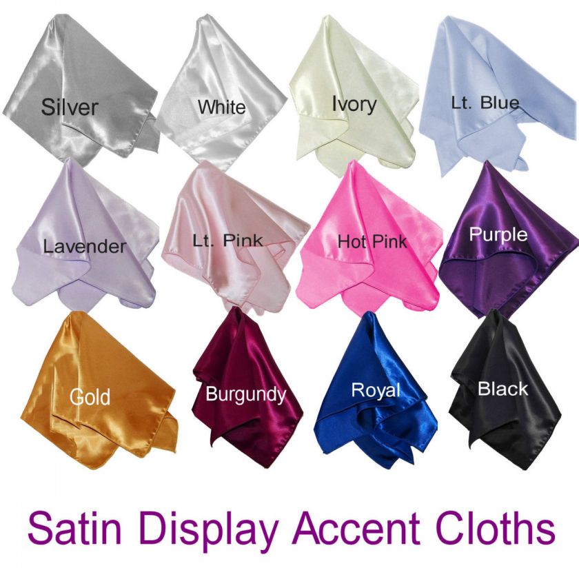 Satin Display Accent Cloths   Partylite Consultants or Wedding 