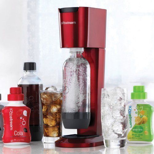 SodaStream Genesis Red Home Soda Maker NEW IN RETAIL BOX  