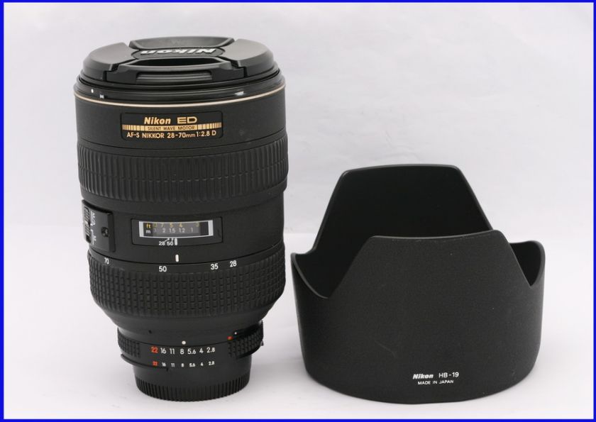 Nikon Nikkor AF S 28 70mm F/2.8 D ED 28 70mm 12.8 D Lens W/ Hood HB 