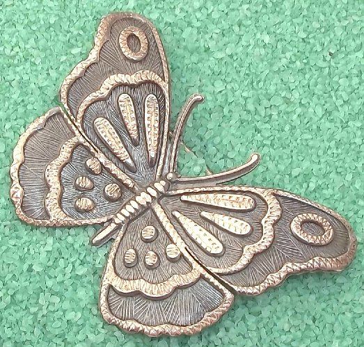 Unique Early Joy Mex Sterling Butterfly Brooch Pin  