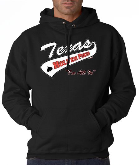 Texas Hold Em Poker All In 50/50 Pullover Hoodie  